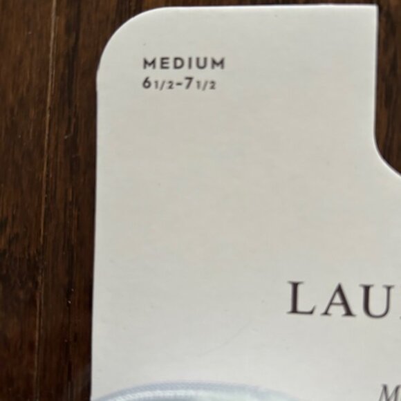 NEW Laura Ashley Women's Memory Foam Slippers - Lt Gray - Size M 6.5 -7.5- - Picture 3 of 4